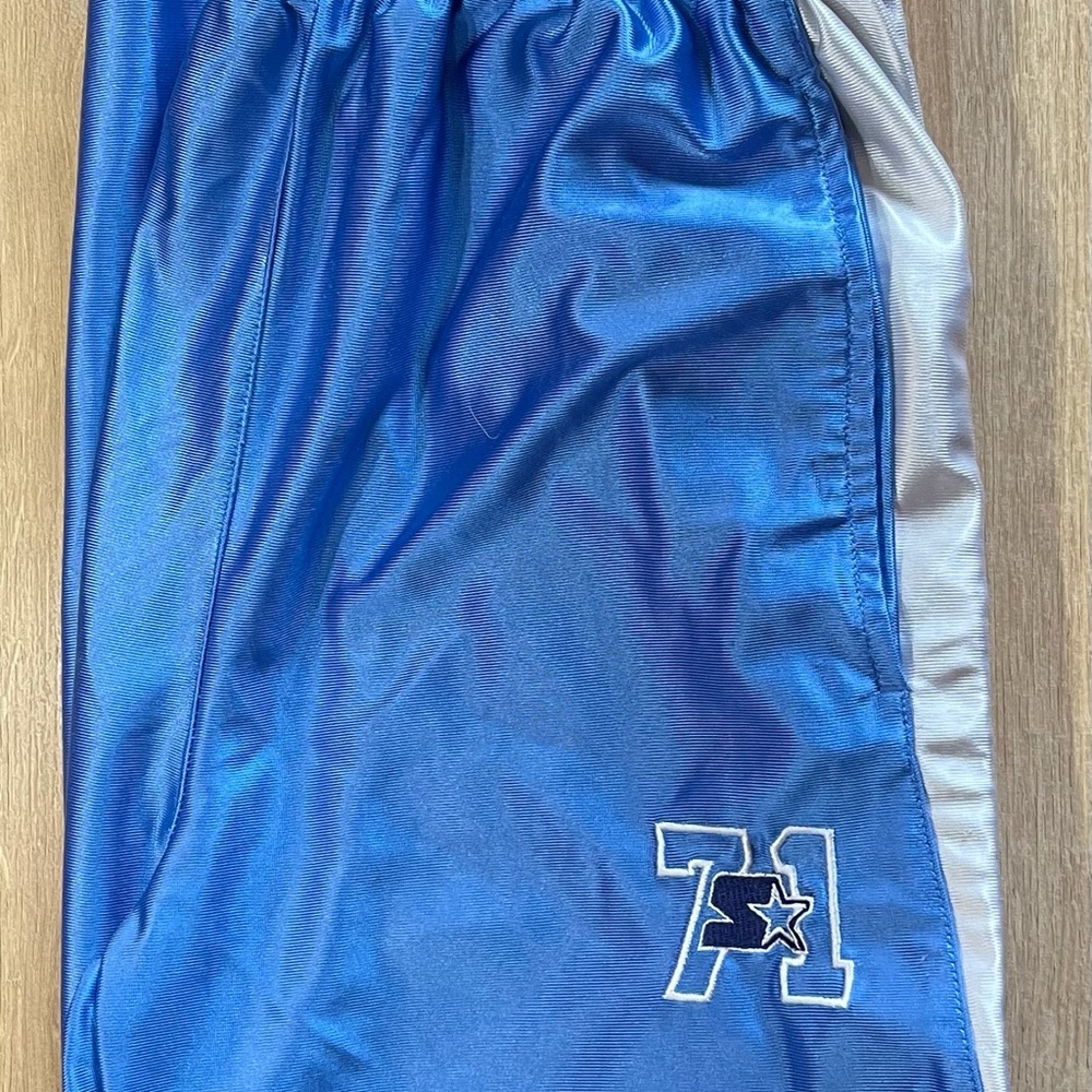 Starter Blue Dazzle Tearaway Basketball Pants M